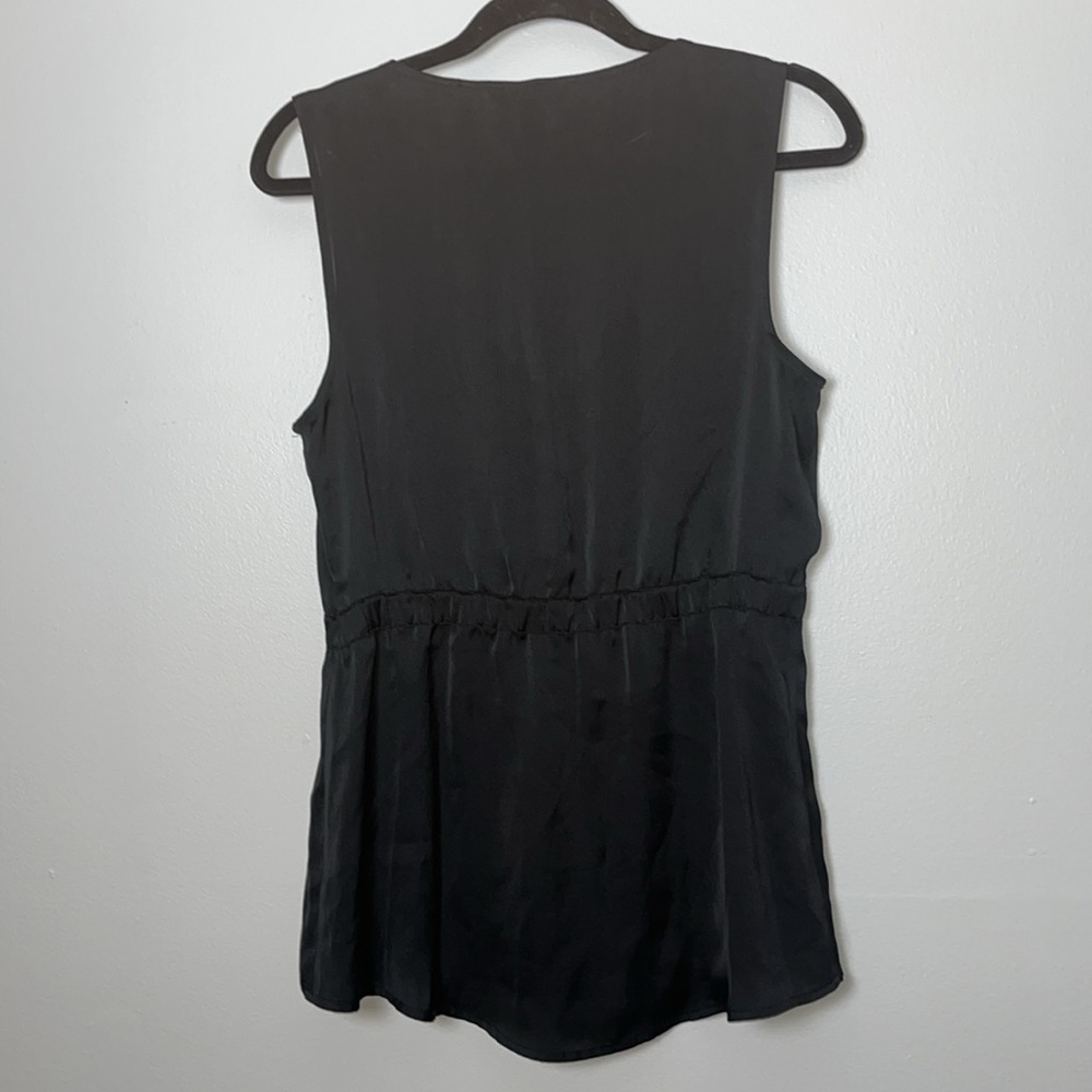 Express Black Ruffled Tank Medium - Picture 6 of 8
